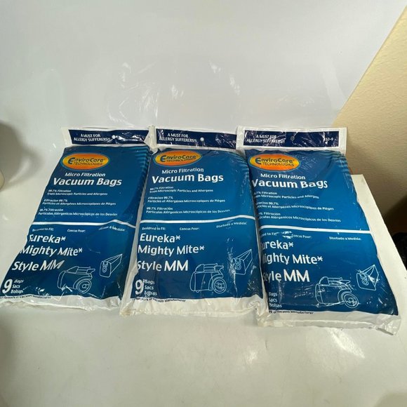 EnviroCare Technologies  99.7% MicroFiltration Vacuum Bags Mighty Might 3 Packs - Picture 1 of 7